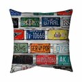 Fondo 20 x 20 in. Number Plates-Double Sided Print Indoor Pillow FO3337588